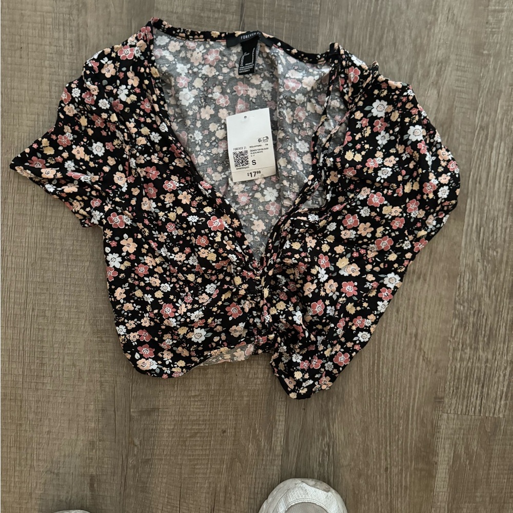 Floral crop top